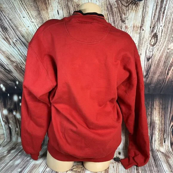 Vintage 90s Sz Large Embroidered FOOTBALL MOM Grandma Sweatshirt Top Made in USA - Picture 4 of 14